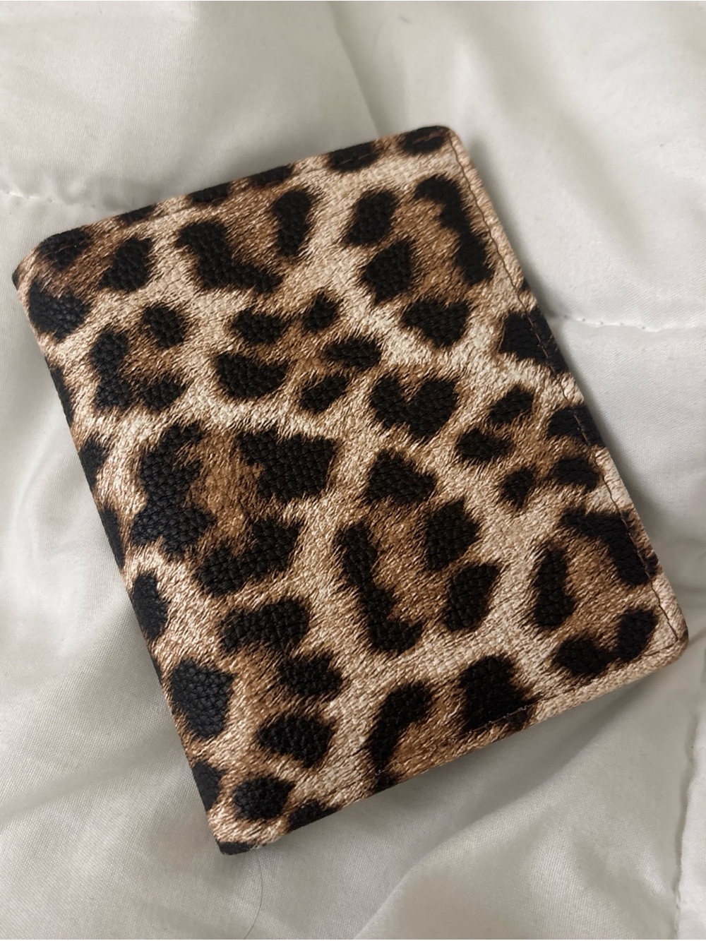 Leopard Print Card Holder Wallet
